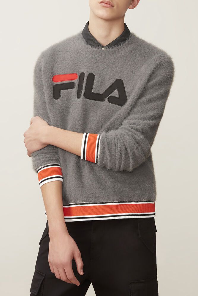 Fila Cash Sweater Sweatshirt Grey - Mens - 76194STFM